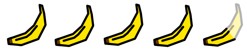 Four and a half bananas.